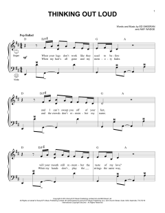 Thinking Out Loud von Ed Sheeran (Download) 