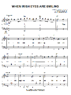 When Irish Eyes Are Smiling von Chauncey Olcott (Download) 