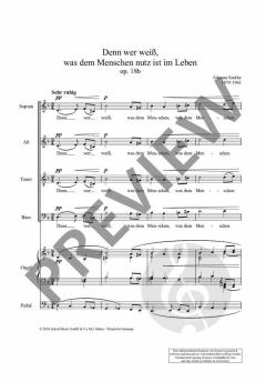 Denn wer weiß, was dem Menschen nutz ist im Leben op. 18/2  von Johanna Senfter 