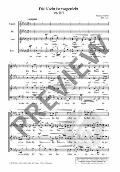 Die Nacht ist vorgerückt op. 18/1  von Johanna Senfter 
