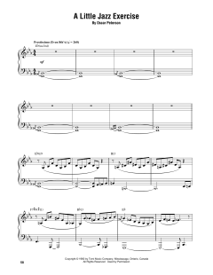 A Little Jazz Exercise von Oscar Peterson (Download) 
