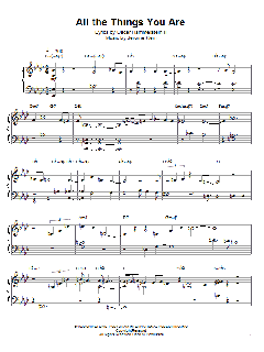 All The Things You Are von Jerome Kern (Download) 