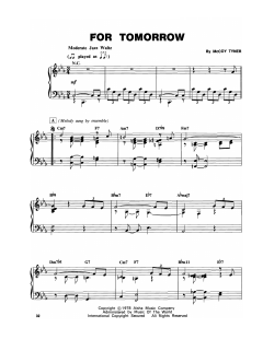 For Tomorrow (Download) 