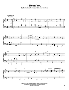 I Mean You von Thelonious Monk (Download) 