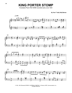King Porter Stomp von Jelly Roll Morton (Download) 