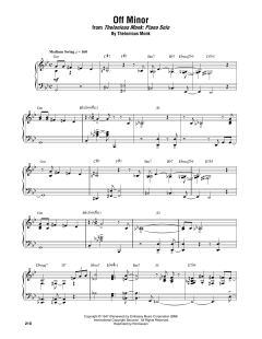 Off Minor von Thelonious Monk (Download) 