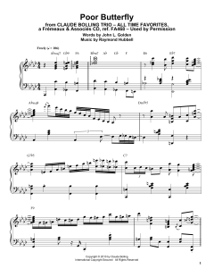 Poor Butterfly von Claude Bolling (Download) 