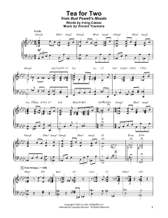Tea For Two von Bud Powell (Download) 