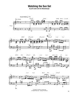 Watching The Sun Set von Jeff Lorber (Download) 