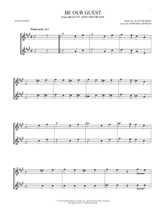 Be Our Guest von Alan Menken (Download) 