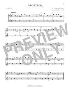 Minuet In G Major, BWV Anh. 114 (Download) 