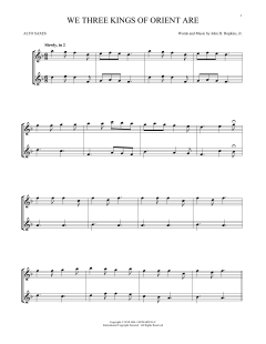 We Three Kings Of Orient Are von John H. Hopkins Jr (Download) 
