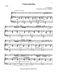 Canzonetta No. 1, Op. 6 (Download) 