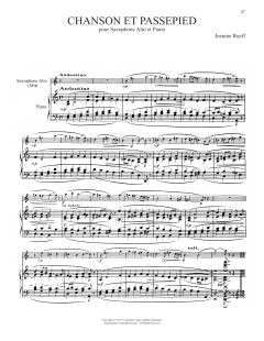 Chanson Et Passepied von Jeanine Rueff (Download) 