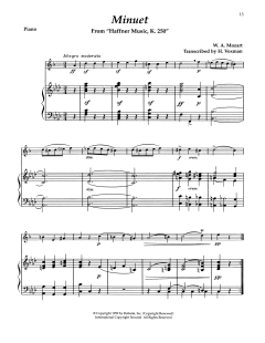 Minuet von Wolfgang Amadeus Mozart (Download) 