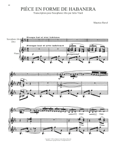 Piece En Forme De Habanera von Maurice Ravel (Download) 