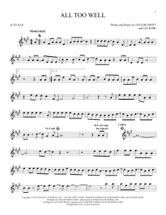 All Too Well von Taylor Swift (Download) 