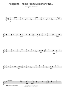 Allegretto Theme von Ludwig van Beethoven (Download) 