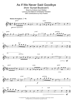 As If We Never Said Goodbye von Andrew Lloyd Webber (Download) 