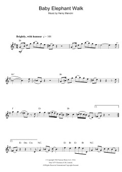 Baby Elephant Walk von Henry Mancini (Download) 