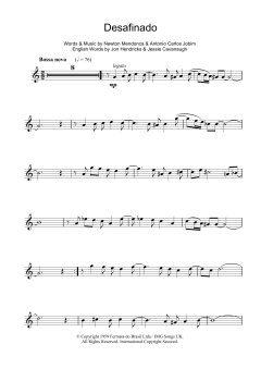 Desafinado von Antonio Carlos Jobim (Download) 