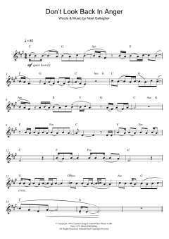 Don't Look Back In Anger von Oasis (Download) 