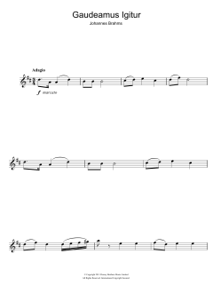 Gaudeamus Igitur von Johannes Brahms (Download) 