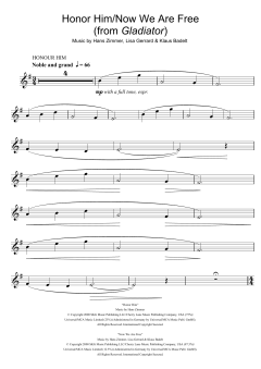 Honor Him/Now We Are Free von Hans Zimmer (Download) 