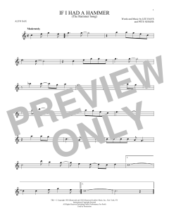 If I Had A Hammer von Peter, Paul & Mary (Download) 