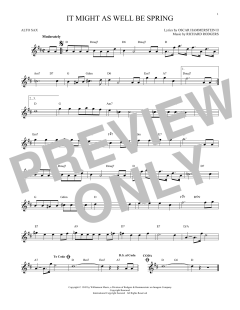It Might As Well Be Spring von Rodgers & Hammerstein (Download) 