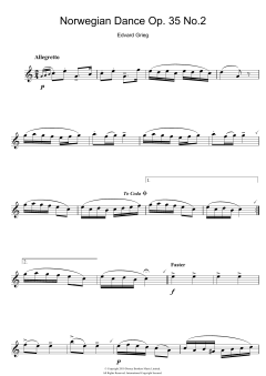 Norwegian Dance No. 2 Op. 35 von Edvard Grieg (Download) 