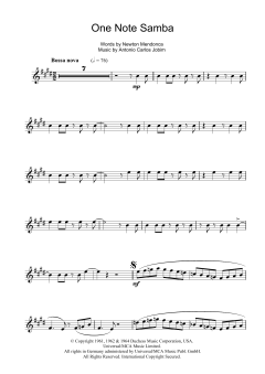 One Note Samba von Antonio Carlos Jobim (Download) 