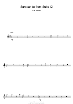 Sarabande von Georg Friedrich Händel (Download) 