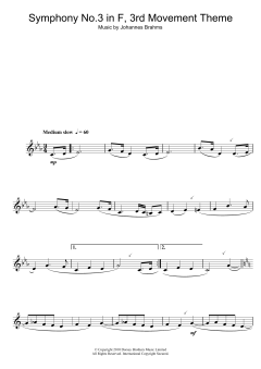 Symphony No. 3 In F Major von Johannes Brahms (Download) 