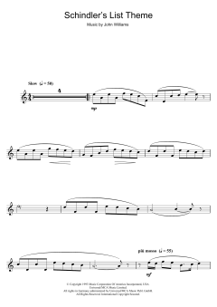 Theme From Schindler's List von John Williams (Download) 