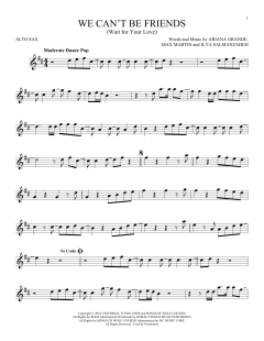 We Can't Be Friends von Ariana Grande (Download) 