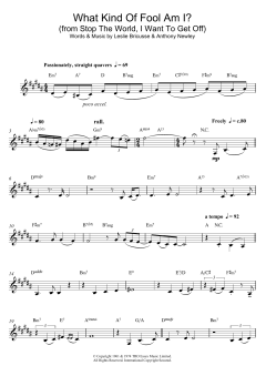 What Kind Of Fool Am I? von Leslie Bricusse (Download) 