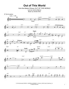 Out Of This World von Harold Arlen (Download) 