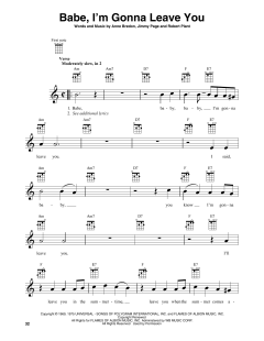 Babe, I'm Gonna Leave You von Led Zeppelin (Download) 