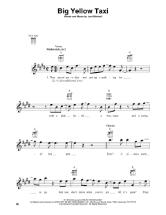 Big Yellow Taxi von Joni Mitchell (Download) 