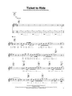 Ticket To Ride von The Beatles (Download) 