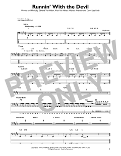 Runnin' With The Devil von Van Halen (Download) 