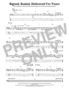 Signed, Sealed, Delivered I'm Yours von Stevie Wonder (Download) 