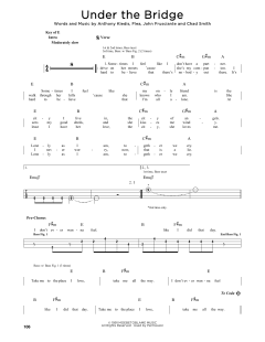 Under The Bridge von Red Hot Chili Peppers (Download) 