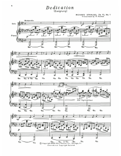 Dedication von Richard Strauss (Download) 