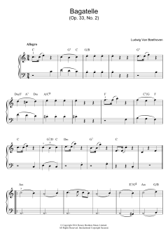 Bagatelle In C Major, Op.33, No.2 (Download) 