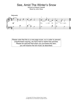 See Amid The Winter's Snow (Download) 