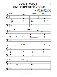 Come, Thou Long-Expected Jesus (Download) 