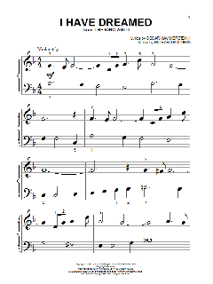 I Have Dreamed (Download) 