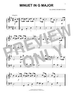 Minuet In G Major (Download) 